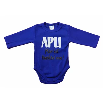 Feliratos rövid ujjú baba body