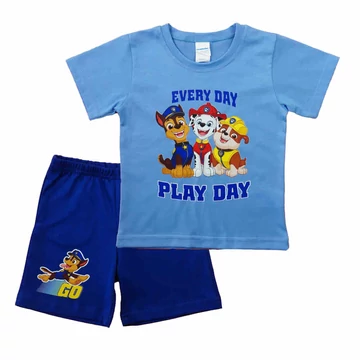 Paw Patrol/Mancs őrjárat fiú 2 részes póló/short szett Paw Patrol/Mancs őrjárat fiú 2 részes póló/short szett