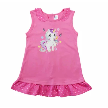 Ujjatlan vékony pamut kislány ruha