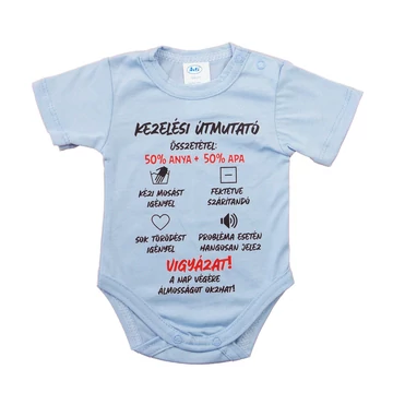 Feliratos rövid ujjú baba body Feliratos rövid ujjú baba body