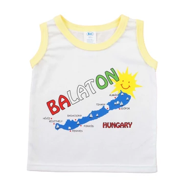 Baba, gyerek feliratos "Balaton" atléta