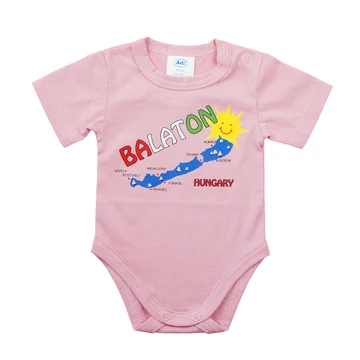 Rövid ujjú baba body Balaton felirattal Rövid ujjú baba body Balaton felirattal