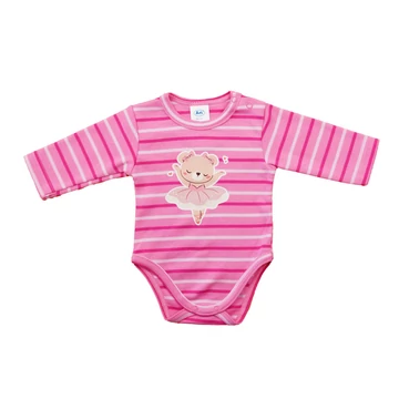 Hosszú ujjú baba body - Balerina mintával Hosszú ujjú baba body - Balerina mintával