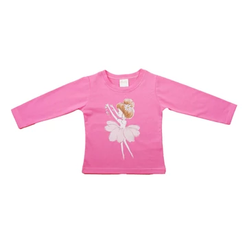 Hosszú ujjú lány póló – Balerina mintával