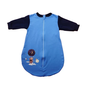 Belül bolyhos hosszú ujjú hálózsák – 2,5 TOG - Állatos mintával