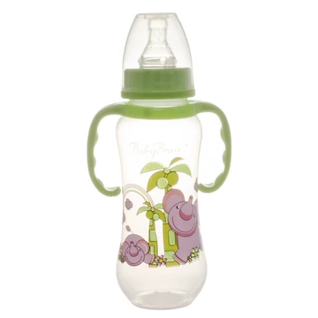 Babybruin 240 ml PP c.üveg fogóval karcsúsított zöld Babybruin 240 ml PP c.üveg fogóval karcsúsított zöld