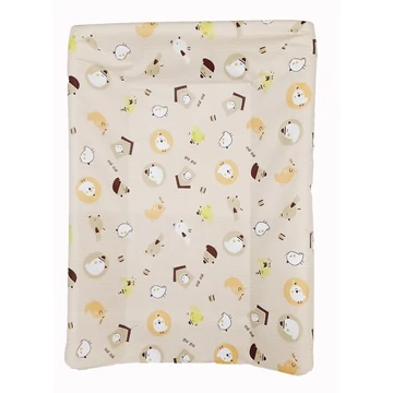 Puha pelenkázó lap ékes 70 cm körbepárnázott drapp