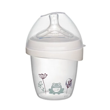 35600 Nip first moments 150ml széles nyakú pohár tetővel,  S-es szilikon cumival 35600 Nip first moments 150ml széles nyakú pohár tetővel,  S-es szilikon cumival