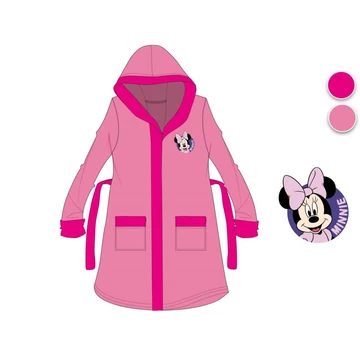Disney Minnie egér kapucnis pamut köntös gyerekeknek - rózsaszín - 98-104 Disney Minnie egér kapucnis pamut köntös gyerekeknek - rózsaszín - 98-104