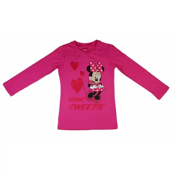 Disney Minnie csillámos, szíves hosszú ujjú lányka póló Disney Minnie csillámos, szíves hosszú ujjú lányka póló