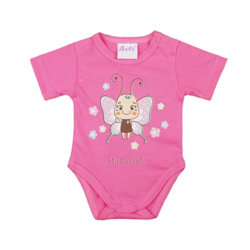 Rövid ujjú baba body cuki Pillangó mintával