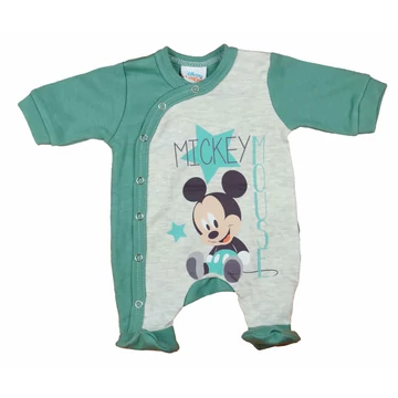 Hosszú ujjú elöl patentos baba rugdalózó Mickey egér mintával Hosszú ujjú elöl patentos baba rugdalózó Mickey egér mintával