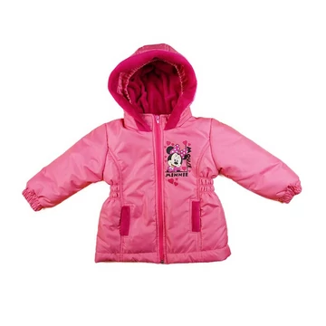 Vízlepergetős bélelt kapucnis kabát Minnie egér mintával Vízlepergetős bélelt kapucnis kabát Minnie egér mintával