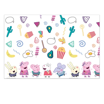 Peppa malac Messy Play műanyag asztalterítő 120x180 cm