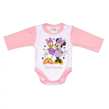 Disney Minnie mintával nyomott hosszú ujjú baba body