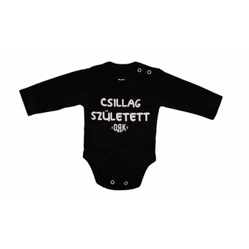 Dorko DRK "Csillag Született" mintával nyomott hosszú ujjú baba body Dorko DRK "Csillag Született" mintával nyomott hosszú ujjú baba body