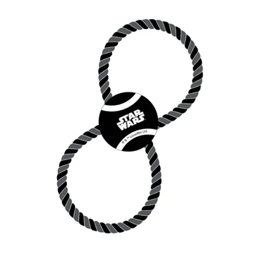 Star Wars Black teniszlabda és kötél kutyajáték