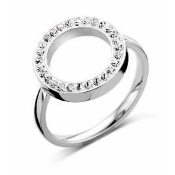 Victoria Ezüst színű fehér köves gyűrű Victoria Ezüst színű fehér köves gyűrű