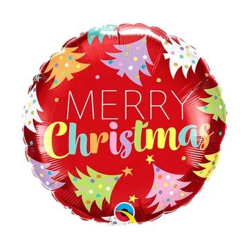 Merry Christmas Red, Karácsonyi fólia lufi 46 cm