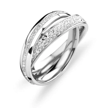 Victoria Ezüst színű fehér köves gyűrű Victoria Ezüst színű fehér köves gyűrű