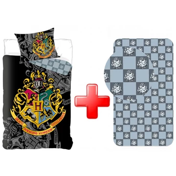 Harry Potter Houses ágyneműhuzat és gumis lepedő szett Harry Potter Houses ágyneműhuzat és gumis lepedő szett
