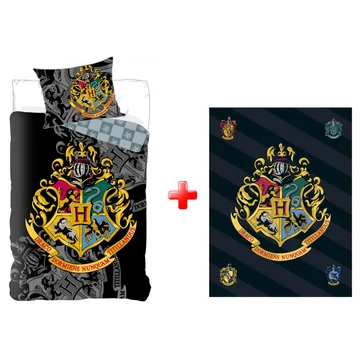 Harry Potter Houses ágyneműhuzat és polár takaró szett Harry Potter Houses ágyneműhuzat és polár takaró szett
