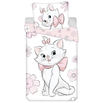 Disney Marie Flowers ágyneműhuzat 140×200cm, 70×90 cm