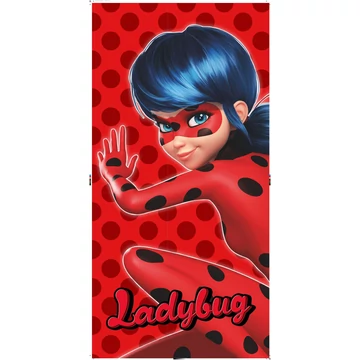 Katicabogár és Fekete macska kalandjai Red Dots fürdőlepedő, strand törölköző 70x140cm