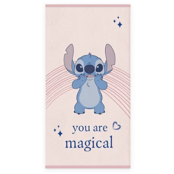 Disney Lilo és Stitch, A csillagkutya Magical fürdőlepedő, strand törölköző 60x120cm