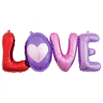 Love Colorful fólia lufi 74x29 cm Love Colorful fólia lufi 74x29 cm