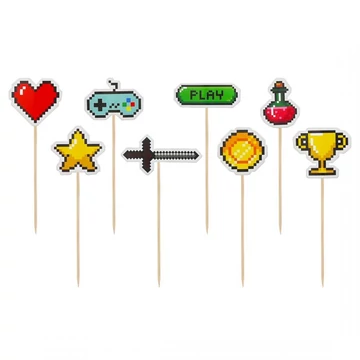 Játék Game On díszítő pálca 8 db-os