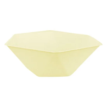 Sárga Vert Decor hatszögletű mélytányér 6 db-os 15,8 cm