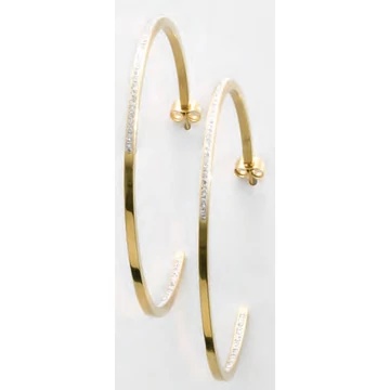 Victoria Arany színű fehér köves fülbevaló Victoria Arany színű fehér köves fülbevaló