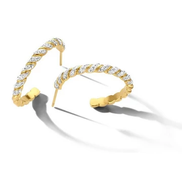 Victoria Arany színű fehér köves fülbevaló Victoria Arany színű fehér köves fülbevaló