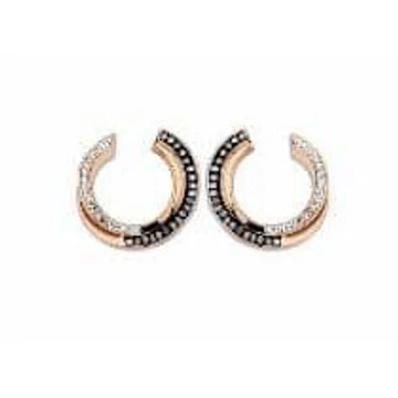 Victoria Rose gold színű fekete, fehér köves fülbevaló Victoria Rose gold színű fekete, fehér köves fülbevaló