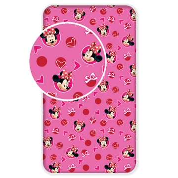 Disney Minnie Hearts gumis lepedő 90x200 cm Disney Minnie Hearts gumis lepedő 90x200 cm