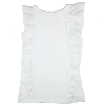 Fehér alkalmi ujjatlan kislány póló