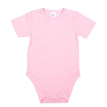 Egyszínű, rövid ujjú baba body