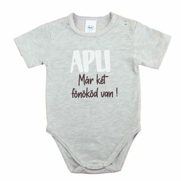 Feliratos rövid ujjú baba body Feliratos rövid ujjú baba body