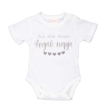 Rövid ujjú Anyák napi baba body