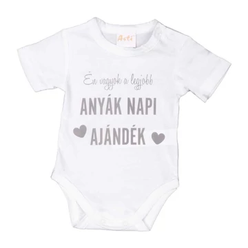 Rövid ujjú Anyák napi baba body