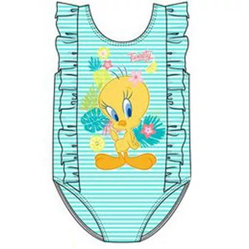Bolondos dallamok Tweety Blue baba fürdőruha, úszó 12 hó