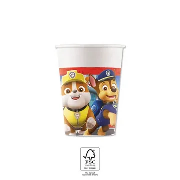 Mancs Őrjárat Rescue Heroes papír pohár 8 db-os 200 ml FSC