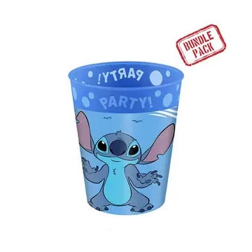 Disney Lilo és Stitch, A csillagkutya Angel micro prémium műanyag pohár szett 4 db-os 250 ml