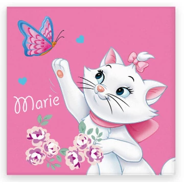 Disney Marie cica Butterfly kéztörlő, arctörlő, törölköző 30x30cm Disney Marie cica Butterfly kéztörlő, arctörlő, törölköző 30x30cm