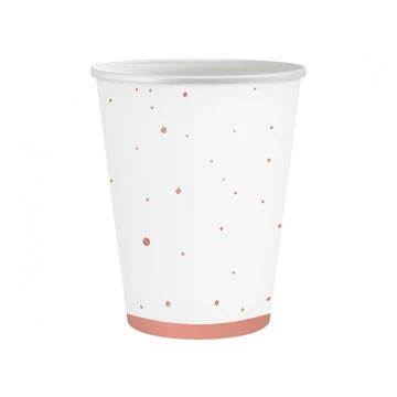 Rózsaszín Rose Gold Celebrate papír pohár 6 db-os 250 ml
