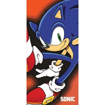 Sonic a sündisznó Fearless fürdőlepedő, strand törölköző 70x140cm Sonic a sündisznó Fearless fürdőlepedő, strand törölköző 70x140cm
