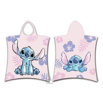 Disney Lilo és Stitch, A csillagkutya Pink strand törölköző poncsó 50x115 cm Disney Lilo és Stitch, A csillagkutya Pink strand törölköző poncsó 50x115 cm