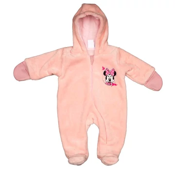 Kapucnis wellsoft baba overál Minnie egér mintával Kapucnis wellsoft baba overál Minnie egér mintával
