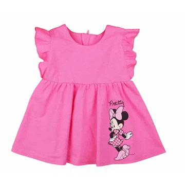 Fodros ujjú kislány nyári ruha Minnie egér mintával Fodros ujjú kislány nyári ruha Minnie egér mintával